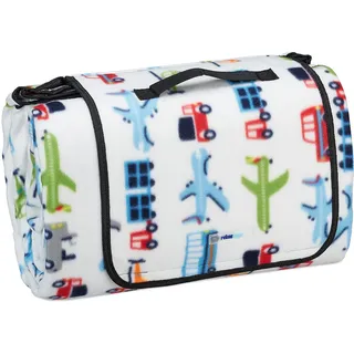 Relaxdays XXL Picknickdecke bunt 300 x 200 cm