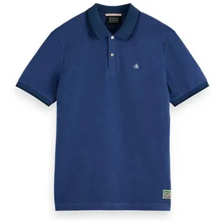 Scotch & Soda 180101 Regular Fit Kurzarm-poloshirt - Atlantic Blue Melange - XL
