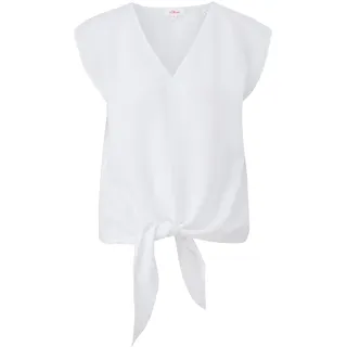 s.Oliver Damen Bluse ärmellos, Weiß 0100, 40