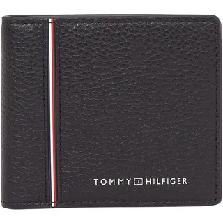 Tommy Hilfiger Herren Geldbeutel Corp Mini Wallet aus Leder, Schwarz (Black), Einheitsgröße