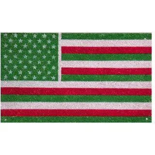 Gift Company Fußmatte Us Flag/Italien, Cocco/PVC, Mehrfarbig, 75 x 1,5 x 45 cm