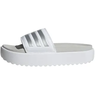 adidas Platform adilette Cloud White / Zero Metalic / Grey One 38    