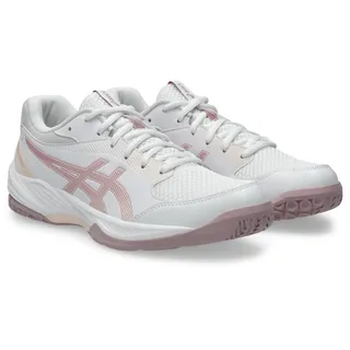 Hallenschuh ASICS "GEL-TASK 4", Damen, Gr. 37,5, rosa (weiß, morganite), Textil, Schuhe Hallenschuh