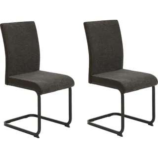 Hela Freischwinger LINN Polyester braun 2er Set