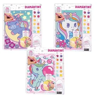 DIAMANTINY Design Art Kawaii Einhorn Überraschung, mehrfarbig, 90031