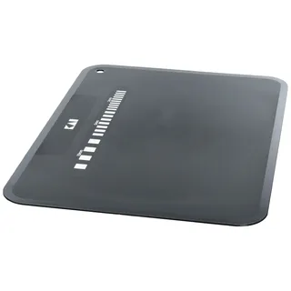 KAI Flexible Schneidmatte mit Maßeinheit, schwarz, Größe L - antibakteriell, Kunststoff schwarz - Abmessung 37 x 27 x 0,2 cm Schneidbrett Schneidauflage für Küche leicht zu reinigen