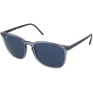 Ray-Ban RB4387, Erwachsener, Uni, Quadratisch, Blau, Nicht-polarisierte Linse, Nylon - Grau