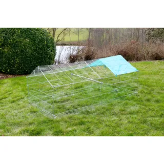 Kerbl Freilaufgehege 180 x 90 x 75 cm Silber