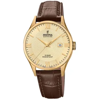 Festina Swiss Made Collection Quarz Leder 40 mm F20010/5