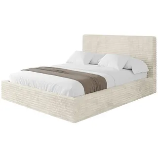 altdecor Polsterbett 160 x 200 cm H3 Creme
