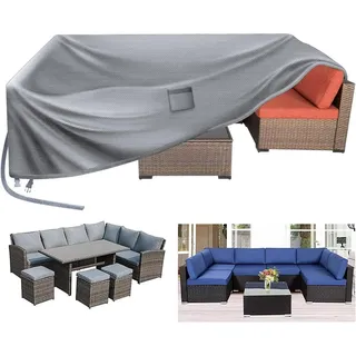 Abdeckung für Gartenmöbel 280x205x100cm, wasserdicht, UV-Schutz, 420D Oxford Gewebe
