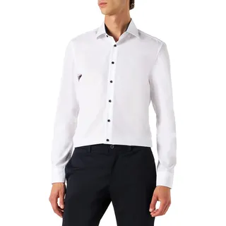 Seidensticker Herren, Hemd weiß Slim Fit, weiß, NOS