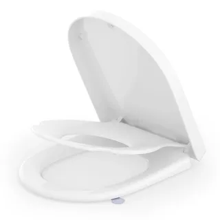 srewohs pro Toilettendeckel mit Kindersitz D Form Weiß