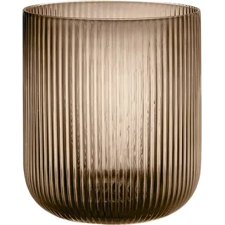 BLOMUS -VEN- L, Warmer Braunton, eleganter Blickfang als Windlicht oder Vase, Farbe Coffee (66253)