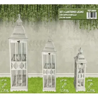 FGF IMPORT EXPORT L.Leg.G. Laterne 3 Stück 93090, Come DA Foto