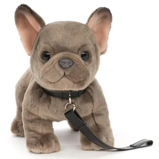 Uni-Toys Französische Bulldogge 26 cm Grau