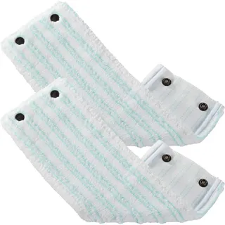 Leifheit 2er Set Wischbezug Clean Twist M micro Duo, für alle Bodenarten, Bodenwischer Ersatzbezug für effektive Schmutzaufnahme Dank 2-Faser-System, Mikrofaser Putzlappen für Fliesen und Laminat