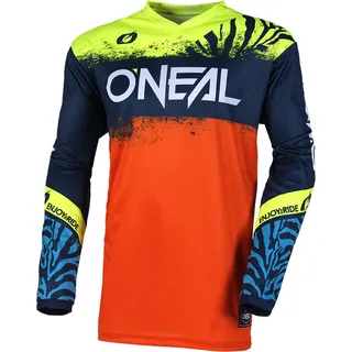 O'Neal Oneal Element Shocker Kinder Motocross Trikot, blau/orange, M - Blau, Orange