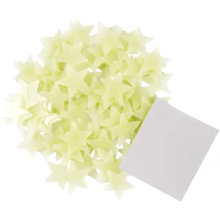 200 Stück Gelbe Leuchtsterne - Selbstklebende Fluoreszierende Sterne Aufkleber für Wand und Decke, Leuchten im Dunkeln, Perfekt für Kinderzimmer und Schlafzimmer Dekoration