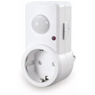 Sonero IMS060 Infrarot-Bewegungsmelder Zwischenstecker - Innenmontage in Steckdose, Schutzklasse: IP20, 120° / 9m Arbeitsfeld, weiß