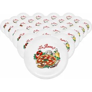VAN WELL Pizzateller Napoli 30,5 cm bunt 30er Set