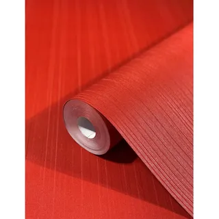 Glööckler Vliestapete Imperial Uni Streifen Rot