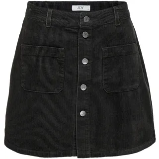 JDY Damen Cord Mini-Rock JDYShiraz Cordrock mit sichtbarer Knopfleiste