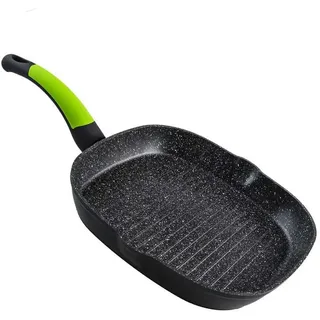 Supreme Ökologischer Steingrill Mit Gestreifter Oberfläche 28 Cm - Black - One Size