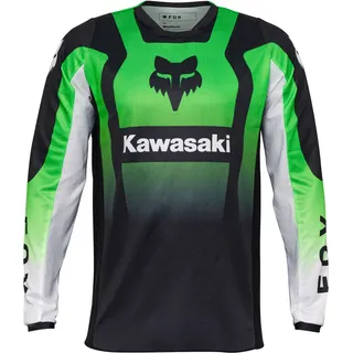 Fox 180 Kawasaki Motocross Jersey, grün, Größe XL