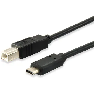 Equip USB 2.0 Kabel Typ B Stecker auf Typ C Stecker 1,0m