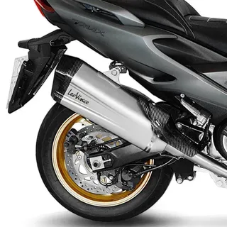 Leovince Lv-12 Yamaha T-max 560/tech Max 20-22 15305k Homologiertes Vollliniensystem - Black / Silver - One Size