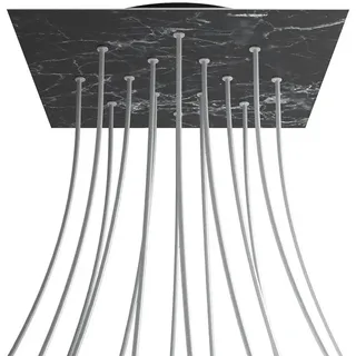 Creative Cables Krovnq4014f104 Xxl Rose-one Square Marquina Marmor Rosen-set - Multicolor - 400 mm