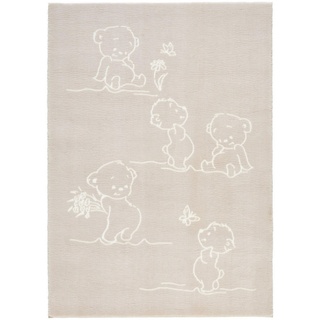 Ben'n'jen Kinderteppich , Taupe, Beige , Textil , Punkte , rechteckig , 120x170 cm , für Fußbodenheizung geeignet, in verschiedenen Größen erhältlich , Teppiche Und Böden, Teppiche, Kinderteppiche