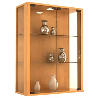 VCM Hängevitrine Udina 60 x 25 x 80 cm Braun