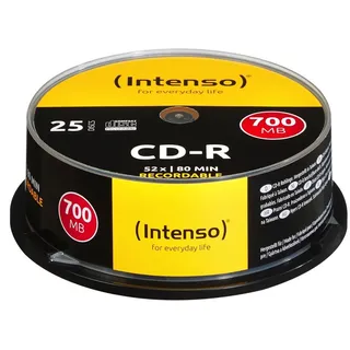Intenso CD-R 80min/700MB 25 x), Optischer Datenträger