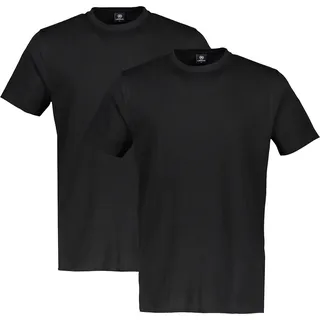 T-Shirt LERROS "Doppelpack T-Shirt Rundhals in Premium Baumwollqualität", Herren, Gr. XXL, schwarz, 100% Baumwolle, Rundhals, Shirts T-Shirt, Weiche Baumwolle, Rundhalsausschnitt, kurze Ärmel, hautfreundlich