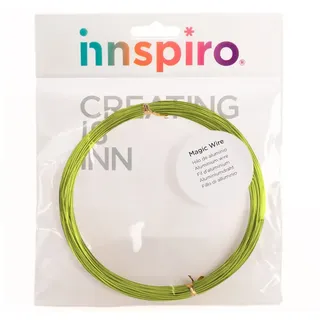 Magisches Aluminiumgarn, Apfelgrün, 1,5 mm, 5 m.