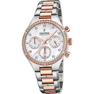 Festina Damen Uhr F20403/1 Armbanduhr silber rose D2UF20403/1