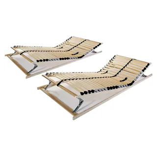 Lattenrost ohne Matratze, 2 Stück mit 28 Latten, 70 x 200 cm, einfach zu montieren, für Schlafzimmer, Hotel, Schlafsaal