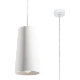 Keramische Hängeleuchte GULCAN 1xE27 15W Keramik 128x16x16cm Sollux Lighting - Weiß