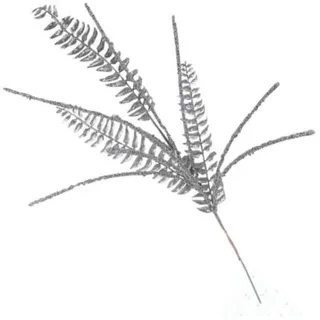F.G.F. Import Export Linie BRILLER Zweig+Blumen Silber 70 cm 07111, wie Foto, Einheitsgröße