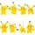 Jazwares Pokémon Battle Feature Vinyl Figuren 8er Set Pikachu 5 cm