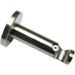 GARDINIA Träger offen für Ø 16 mm edelstahl-optik 7,5 cm,