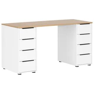 Schildmeyer Schreibtisch Elma Eiche / Weiß