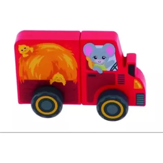Trefl: Tiny Tai Magnetischer Holztraktor