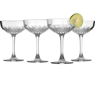 Pasabahce Glas Timeless Packung 4 Cups Champagne CL 27, 4 Einheiten, 1000 ml