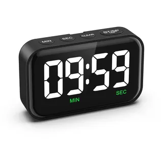 ORIA Kurzzeitwecker Küche Digital, Magnetisch Küchentimer mit 3,5'' großem LCD-Display für Kinder Ältere, Countdown Timer Visuelle Kochtimer, Lauter Alarm, für Kochen Studieren Fitness Backen