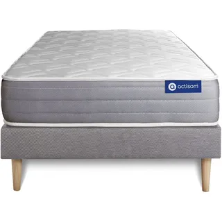 Matratzen- und Lattenrost-Set 90x190 cm - Actiflex Dream - Grau