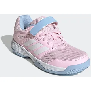 adidas Kinder Speedcourt Kids Indoor Shoes 5.5 Sportliche Schuhe, Clear pink, FTWR White glow Blue