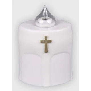 LA BRIANTINA LED-Teelicht Benedicto 11 x 8 x 6 cm weiß